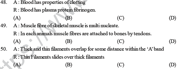 NEET UG Biology Animal Tissue MCQs; Multiple Choice Questions for Biology